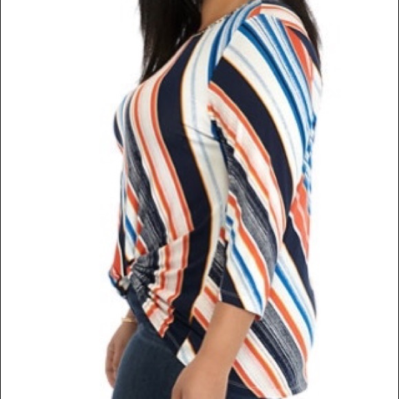 Ruby Rd Striped Top - Picture 5 of 6